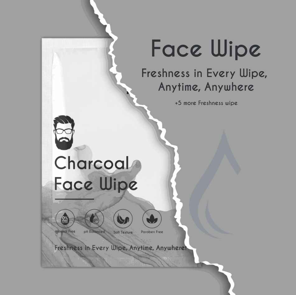 Charcoal Face Wipe (50 Pcs)