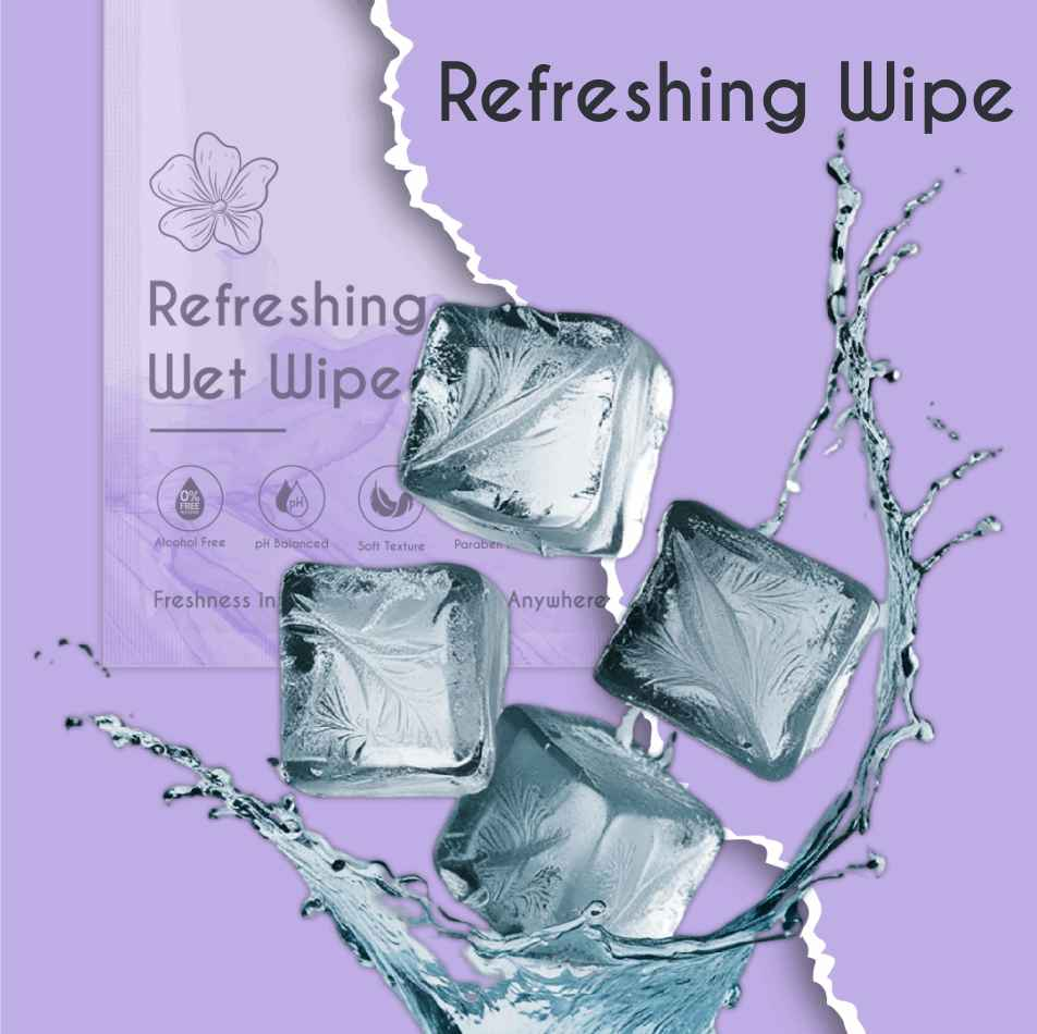 Refreshing Wet Wipe - Lavender (50 Pcs)