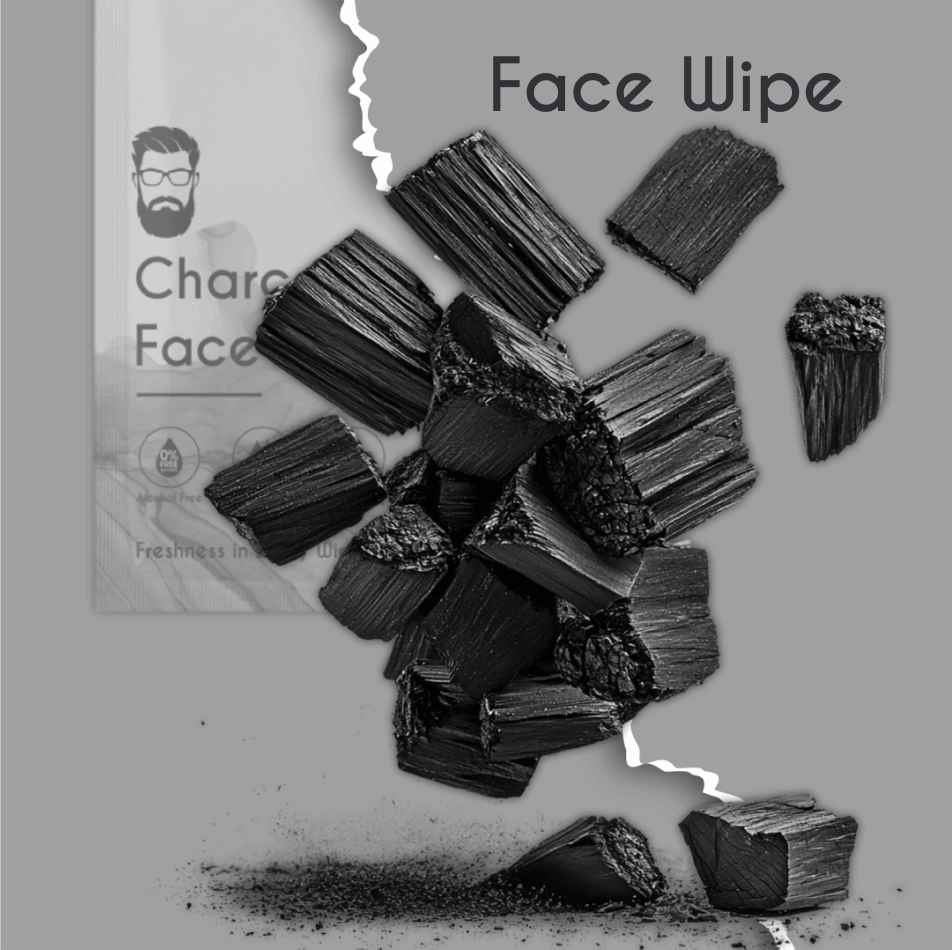 Charcoal Face Wipe (50 Pcs)
