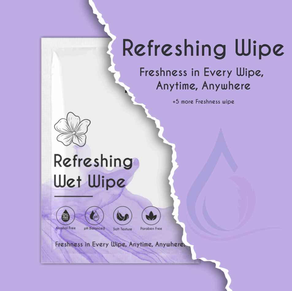 Refreshing Wet Wipe - Lavender (50 Pcs)