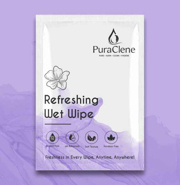 Refreshing Wet Wipe - Lavender (50 Pcs)