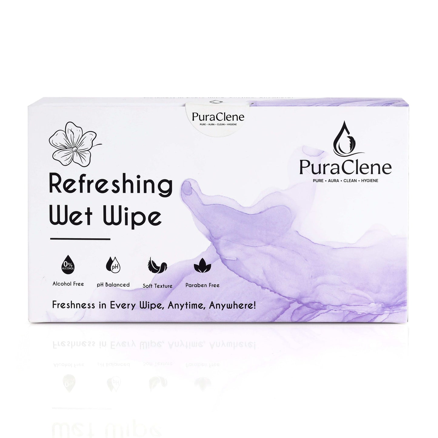 Refreshing Wet Wipe - Lavender (50 Pcs)